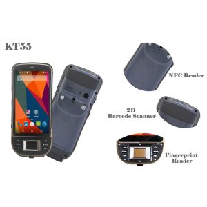 5" Handheld Rugged Androidpda Barcode Scanner Barcode Scanner / Fingerprint