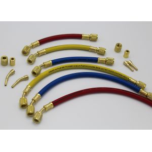 60" Inch Premium Flexible Refrigerant Hose with Anti - blow Back Fitting