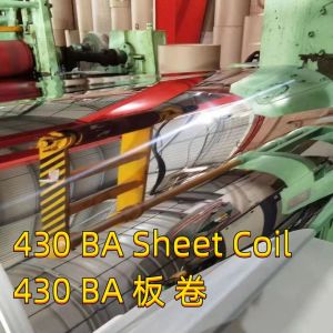 China Cold Rolled SUS 430 1Cr17 Stainless Steel Sheet 1.4016 Metal Sheet 0.5-3.0mm 2B BA Surface on sale