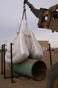 Cheap Heavy weight builder pipeline Gravel Bulk Bag , oil industry Big Bag Two Ton for sale