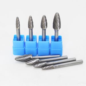 6*8mm Rotary Burs Sets Plastic Box Tube Package Genuine Solid Tree Shape Carbide