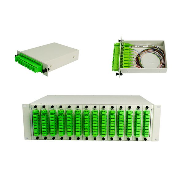 Quality LGX Splitter Box / PLC Splitter Cassette, 1*8 Fiber Optical PLC Splitter PLC splitter patch panel, 19' rack wholesale