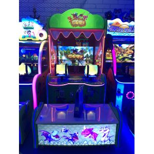 Crazy Ball Shooting Machine / Kids Indoor Gun Shooting Game Simulator