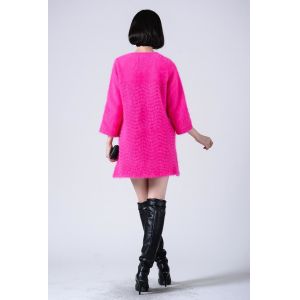 100% polyester knitted sherpa fleece Static-free long pile plush fabric