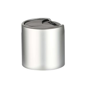 disc top cap 24mm high-quality silver smooth aluminum-shell plastic cosmetic