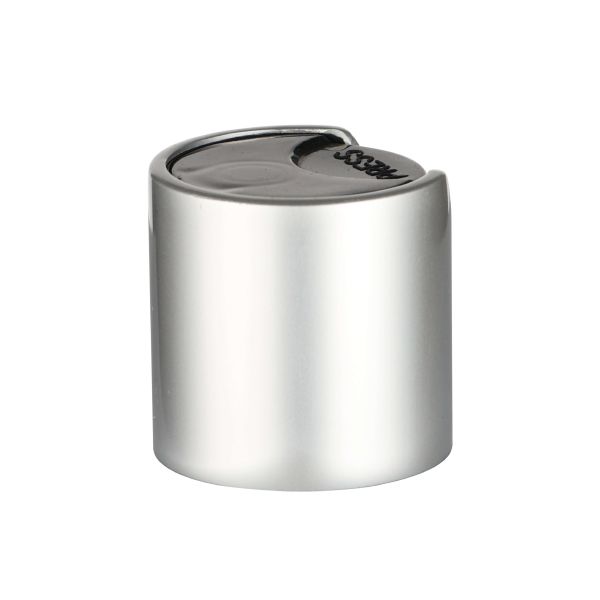 disc top cap 24mm high-quality silver smooth aluminum-shell plastic cosmetic