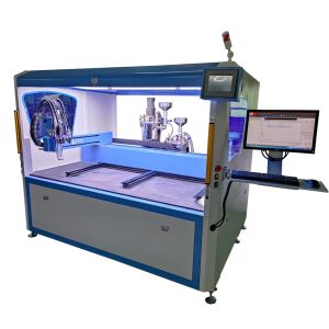 Cheap Automatic Feeding Epoxy Resin Dispenser with 0.2g/s Pump Precision and Mixing System for sale