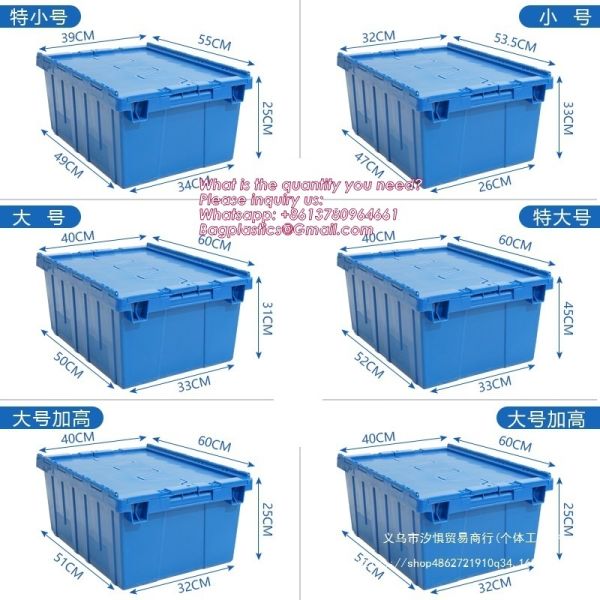 Quality Folding Plastic Stackable Utility Crates 2-Pack, Collapsible Storage Bins With Lids Durable Containers For Home & Garage Organization wholesale