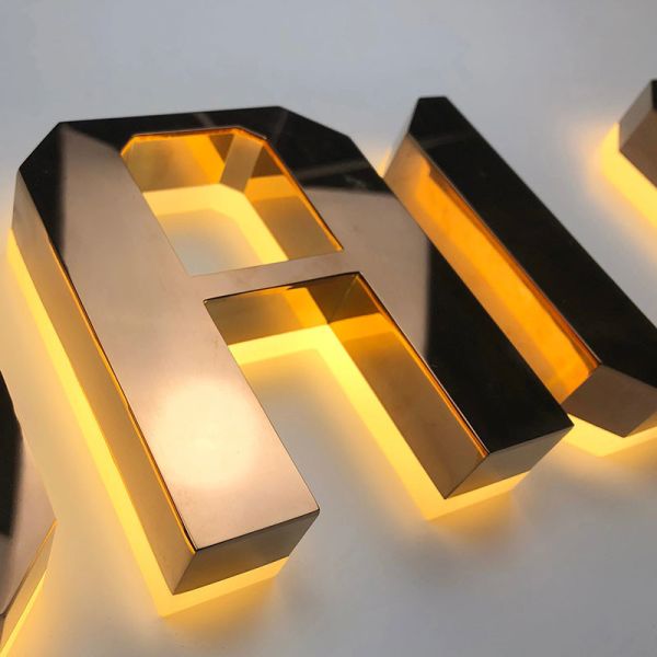 Quality 3d company name illuminated acrylic letter wall led store sign wholesale