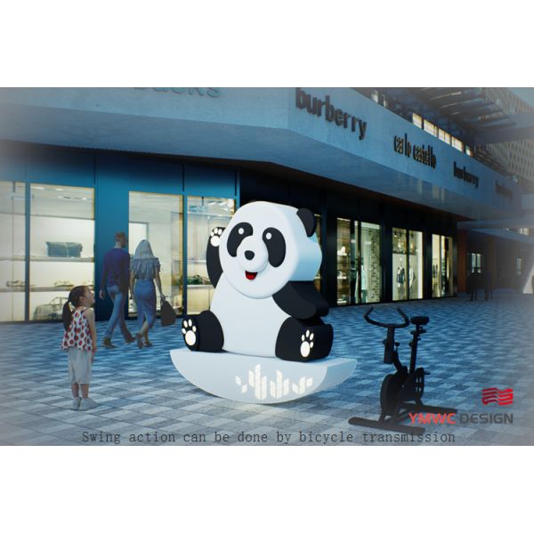 Parent-Child Interactive Installation for Metal Outdoor Sculpture in Commercial Square