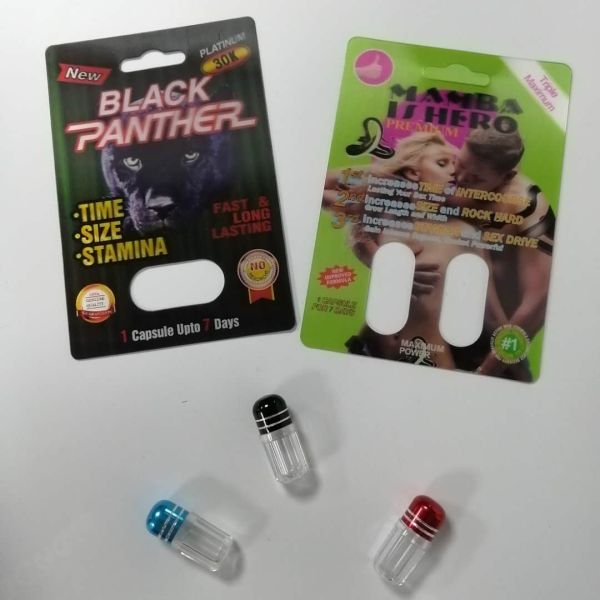 Rhino 69 Capsule Pill Plastic Card Blister Packaging Black Panther / Mamba / Rhino V7
