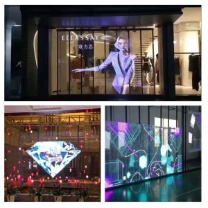 Glass Window LED Mesh Screen Transparent For Outdoor Advertising