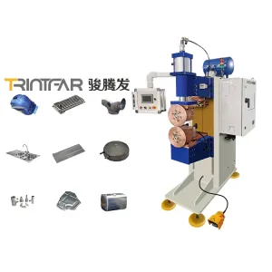 PLC Controlled Seam Welding Machine With 300 - 900mm Dimensions And 50KVA Rated Capacity