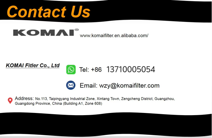 KOAMI Fuel Filter 600-311-9121 600-311-9120 600-311-9211 600-311-9101 1R1740 FC5501 BF7546 2900.5352 for PC200-5 PC200-6 PC200-7 PC300-6 PC300-7 PC350