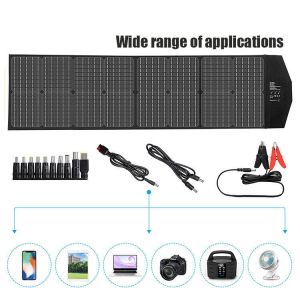 Outdoor Sun Power 60w Folding Solar Panel With Maximum Power Voltage Range 20.9V