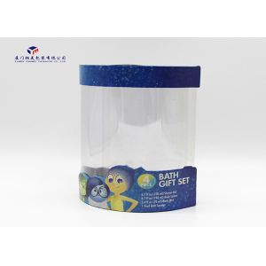 Cheap Semicircular Plastic Cylinder Packaging Tubes Unique Design For Bath Gift Set for sale