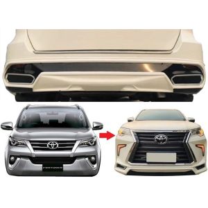 Cheap Lexus Style Body Kits Front Bumper And Rear Bumper Factories For Toyota Fortuner 2016 2018 for sale
