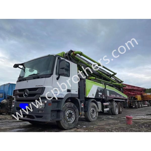 Green 2018 Zoomlion 56m Truck Mounted Pump with Mercedes Benz ZLJ5440THBBE