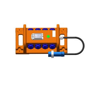 8 Channel Power Distro Boxes Manual Switch 6080w Convenient Power Socket Box