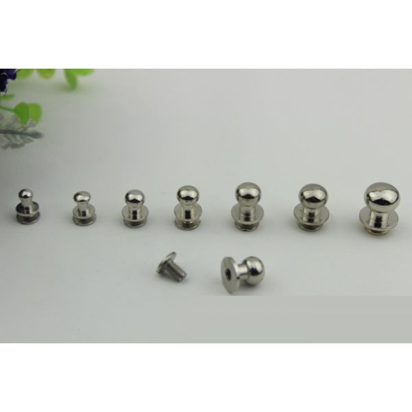 Wallet decoration accessory hanging nickel brass material monk head rivets and studs