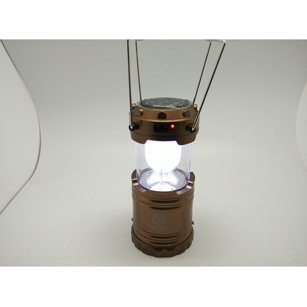 WS-3317 USB Solar Rechargeable Handle Crank Camping Lantern