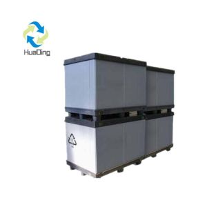 auto pack plastic hopper transport storage pallet box packaging automotive