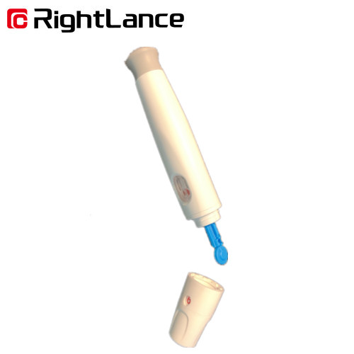 Quality 10.9cm Plainless Automatic Lancing Device Pen White Medical Use wholesale