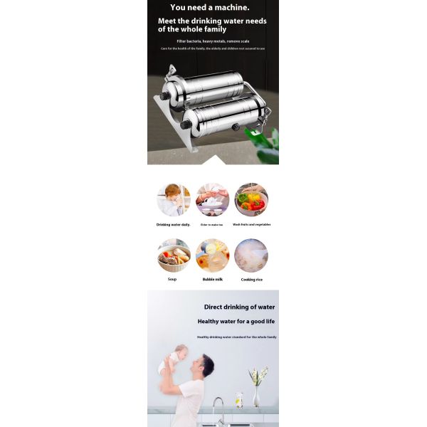 3000-8000L/H Whole House Water Purification Series Commercial Water Purify Energy Saving and Convenient Water Purifier PVDF Membrane