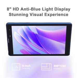 C Idea Blue 8 Inch Tablet PC Large Storage Dual Cameras Metal Tablets For