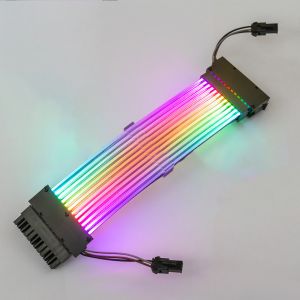 Computer Case Gaming RGB Cable 24pin RGB Synchronization Extension Cable Male to
