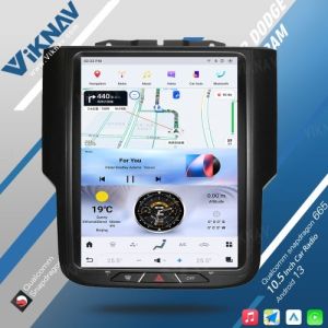 VIKNAV 10.5 Inch Touch Screen 8 Core Android Car Radio For Dodge Ram 1500 2013
