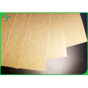 Strong Strength Recycled Pulp Brown Kraft Paper Roll For Making Gift Boxes