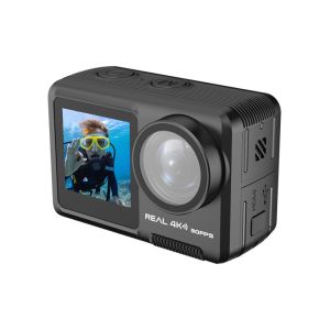 16MP Dual Screen Sports Camera 4K Ultra HD Action Camera with EIS Remote Control