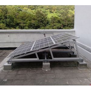 Cheap Triangular Preassembled Flat Roof Solar Mounting System for sale
