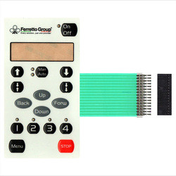Embossed Domes PET Circuit Membrane Switch Waterproof Keyboard With LED