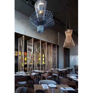 Restaurant room divider metal screen decorative partitions with color finish