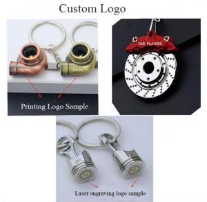 China Metal Custom Logo Keychain Advertising Personalized Gift Engraved Keyrings on sale