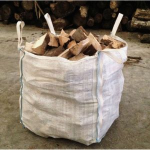 Firewood FIBC Bulk Bags Mesh PP Big Bag 4 Side Seam Loops For Packing Wood