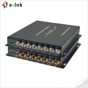 China 4-Channel 3G-SDI Fiber Converter with RS485 & Tally with Automatic cable equalization to ensure signal integrity on sale