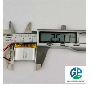 KC CB IEC62133 Approved Rechargeable 3.7v Lithium Polymer Battery 500mah 902525