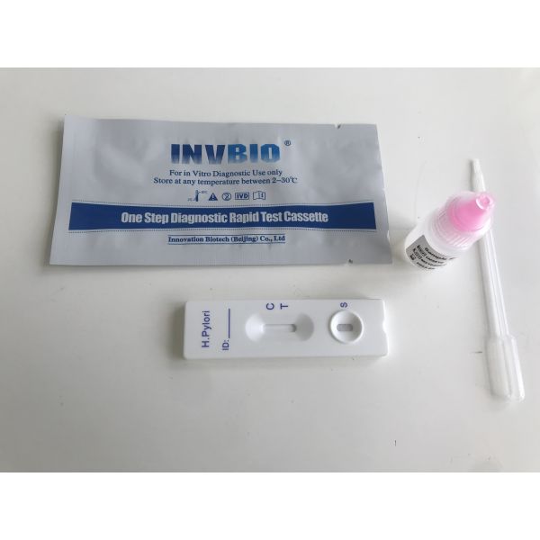 Plastic Stomach Ulcer Test Kit Chromatographic Immunoassay Stool Of Helicobacter