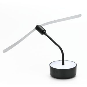 2 in 1 Night Light RECHARGEABLE Fly Repellent Fan With Flexible Gooseneck for