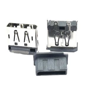 Brass Terminal Mini Usb Solder DP Socket Connector 2.2mm Feet 15u" Plating