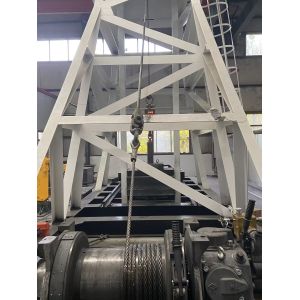 Vertical Hydraulic Logging Winch Stepless Speed And Variable Frequency Speed 500