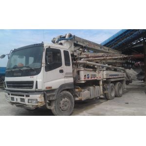 China Zoomlion 37m 2007 Used Concrete Pump Truck Mounted Pump with Cylinder Type Structure on sale