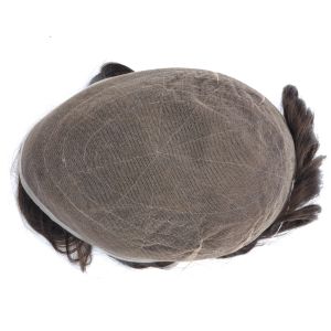 Adhesive Attachment Custom Hair System Lace or PU Base Material