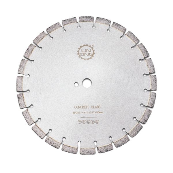 14 inch segmented diamond wet cutting disc for reinforced concrete precise