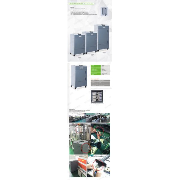 350W Laser Fume Extractor , 99.97% Soldering Smoke Filter Thorough Purification 0.3μm