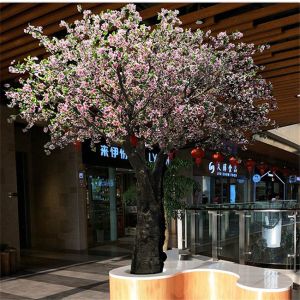 Romantic Big Artificial Blossom Tree Sakura Flower Supermarket Decoration