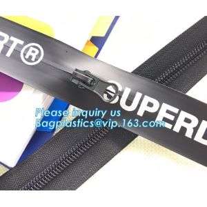 OEM design zipper with semi auto lock slider/ continuous zipper/ zipper